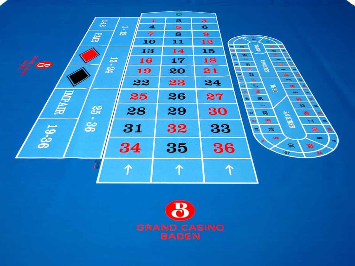 Revêtements individualisés pour casinos dans une qualité des plus élevées. Les tables de jeu de roulette, de poker et de black-jack.