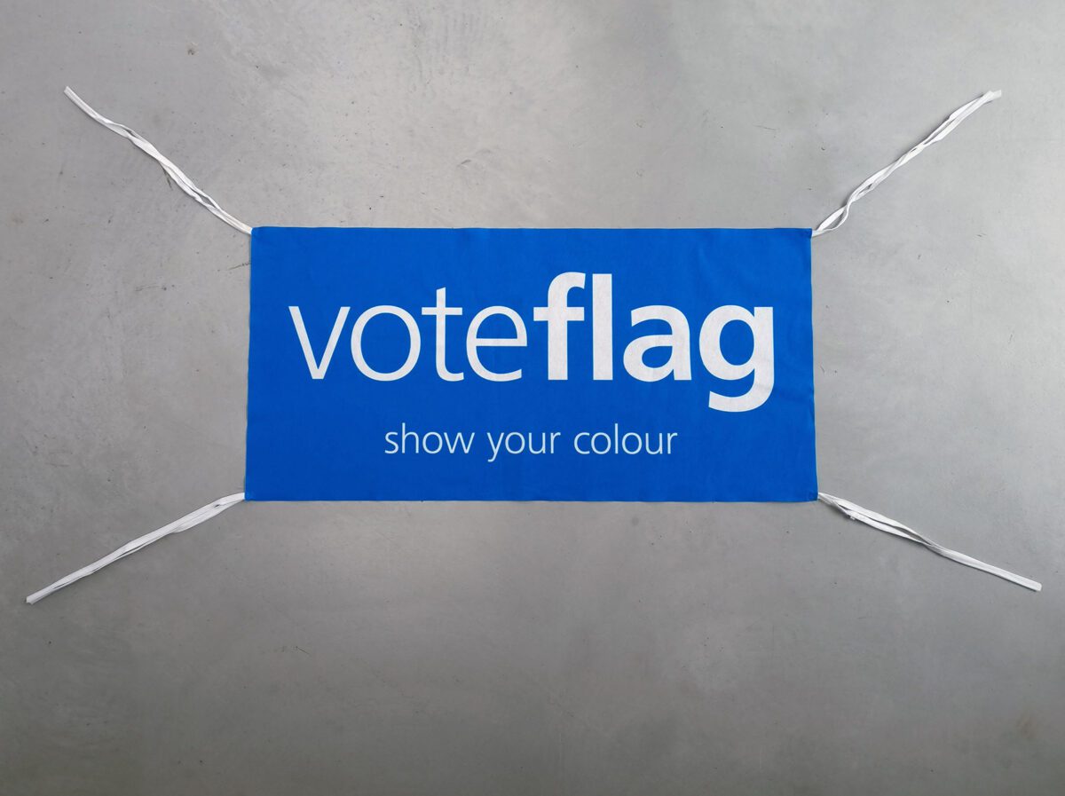Voteflag Blau Hintergrund