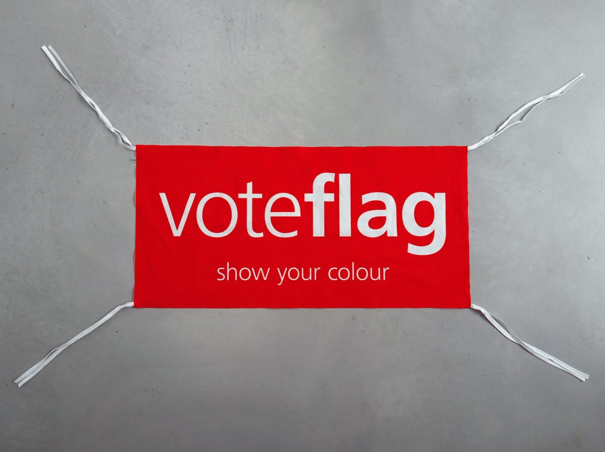 Voteflag Rot Hintergrund