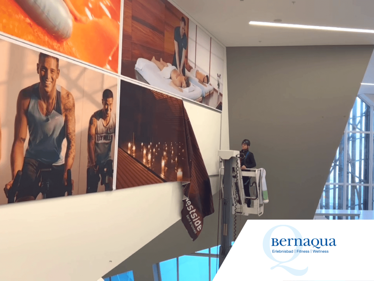 Sujetwechsel der Stoffbilder im Bernaqua