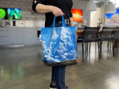 Bequeme Stofftaschen mit ihrem individuellem Print oder als Upcycling aus alten Banner.