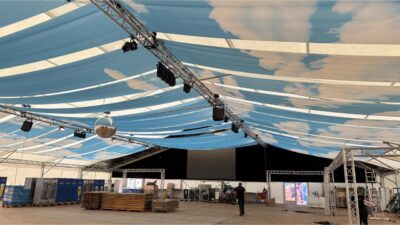 flagprint stoffbanner deckendekoration zelthimmel