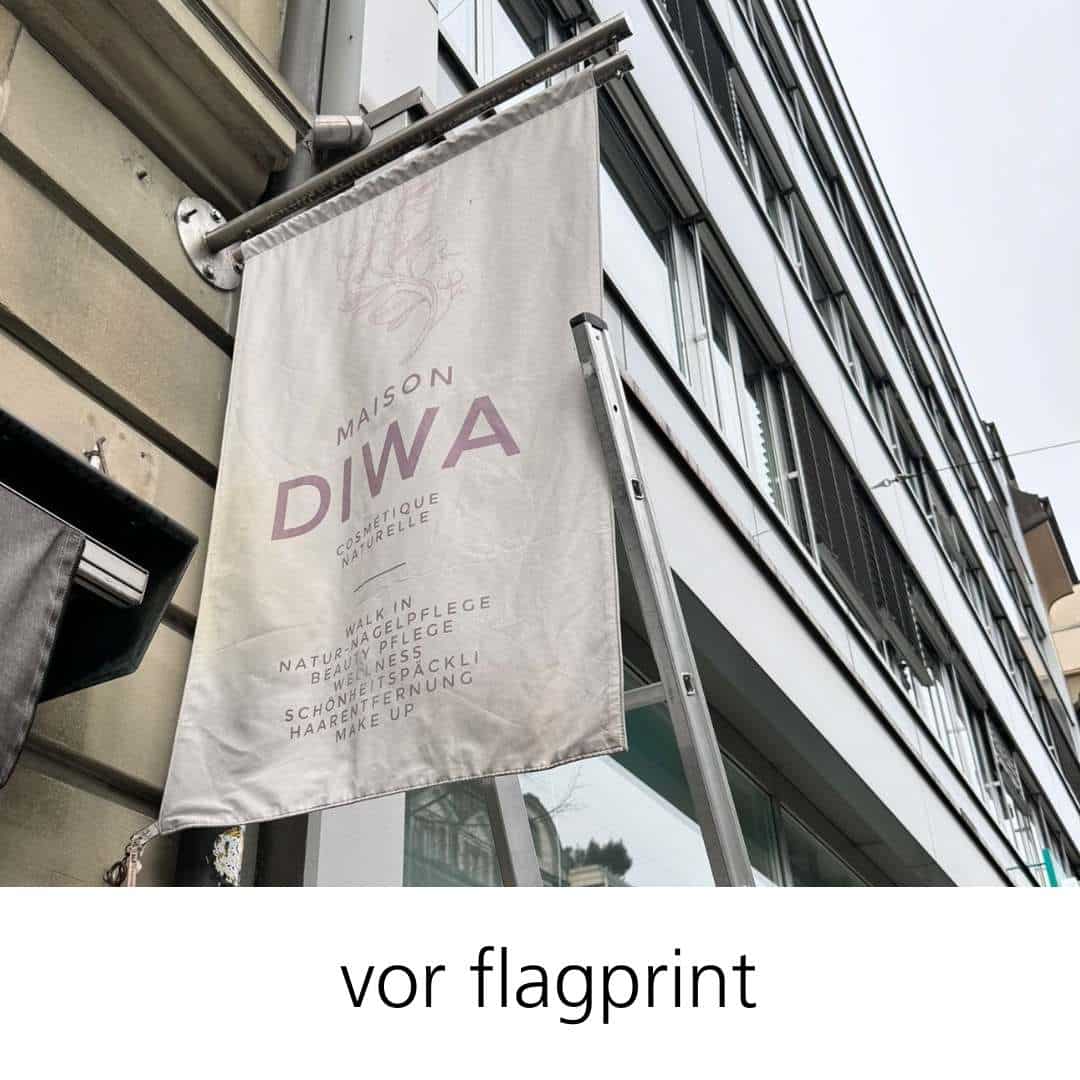 flagprint fahnenbild davor