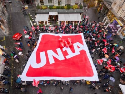 flagprint Stoffprint Referenz UNIA kongress branding 7